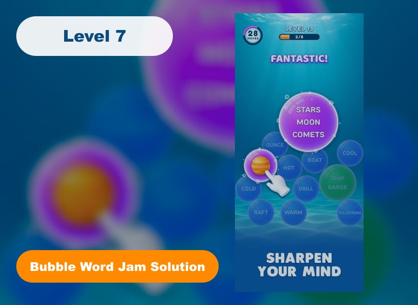 Bubble Word Jam Level 7